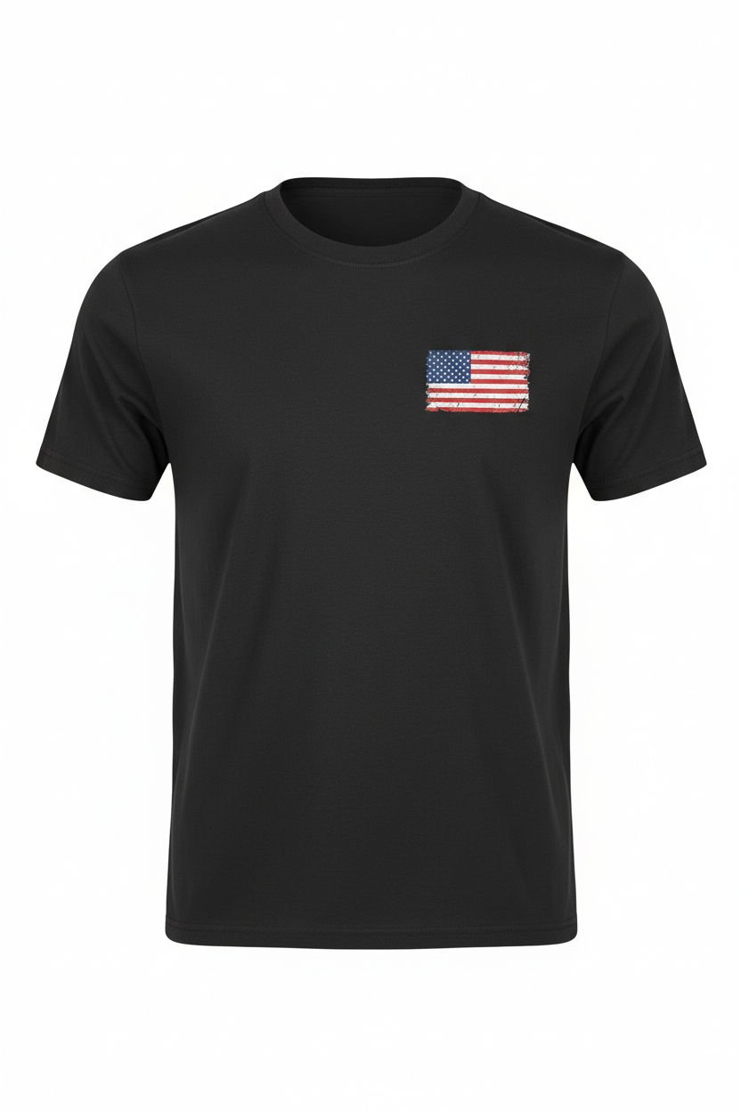 T-Shirt-American Skull