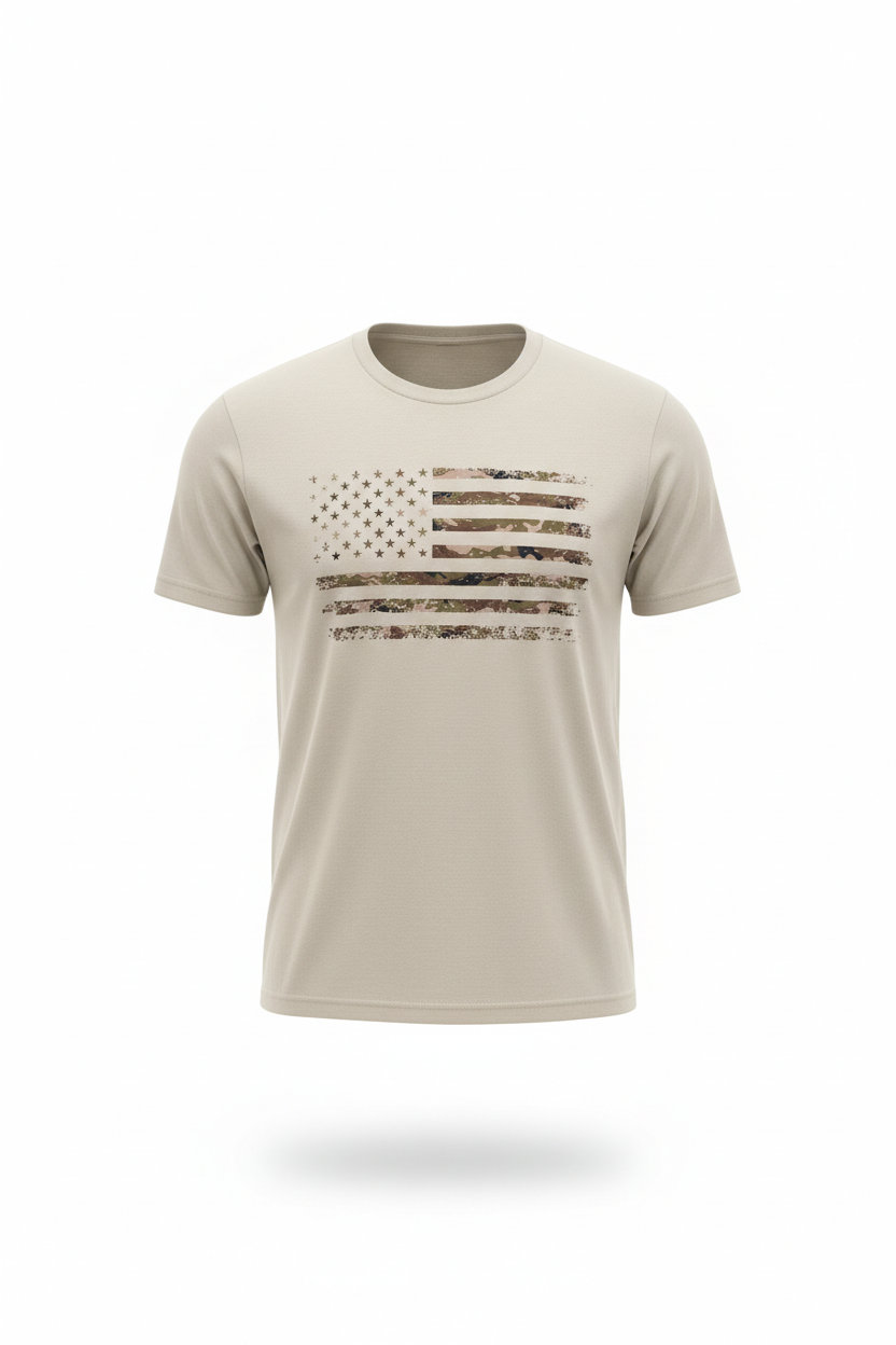 T-Shirt-Camo Flag